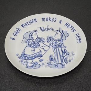 Vintage 1973 Norcrest China Mother Hanging Plate, MA-43, Limited Ed.